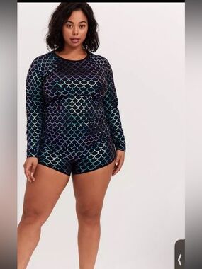 Torrid Swim Top. Mermaid Top Only